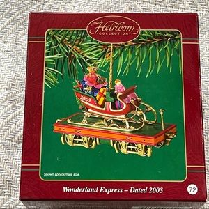 Heirloom Collection Vintage Ornament “Wonderland Express” dated 2003